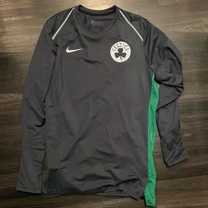 Grey Boston Celtics Warm Up Pullover